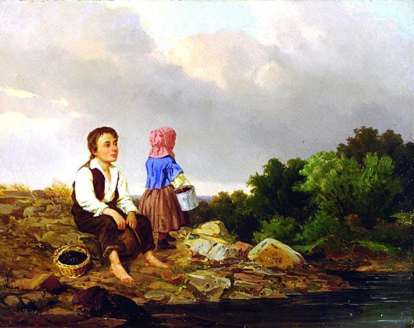 Carl Ludwig Brandt The Berry Pickers oil painting image